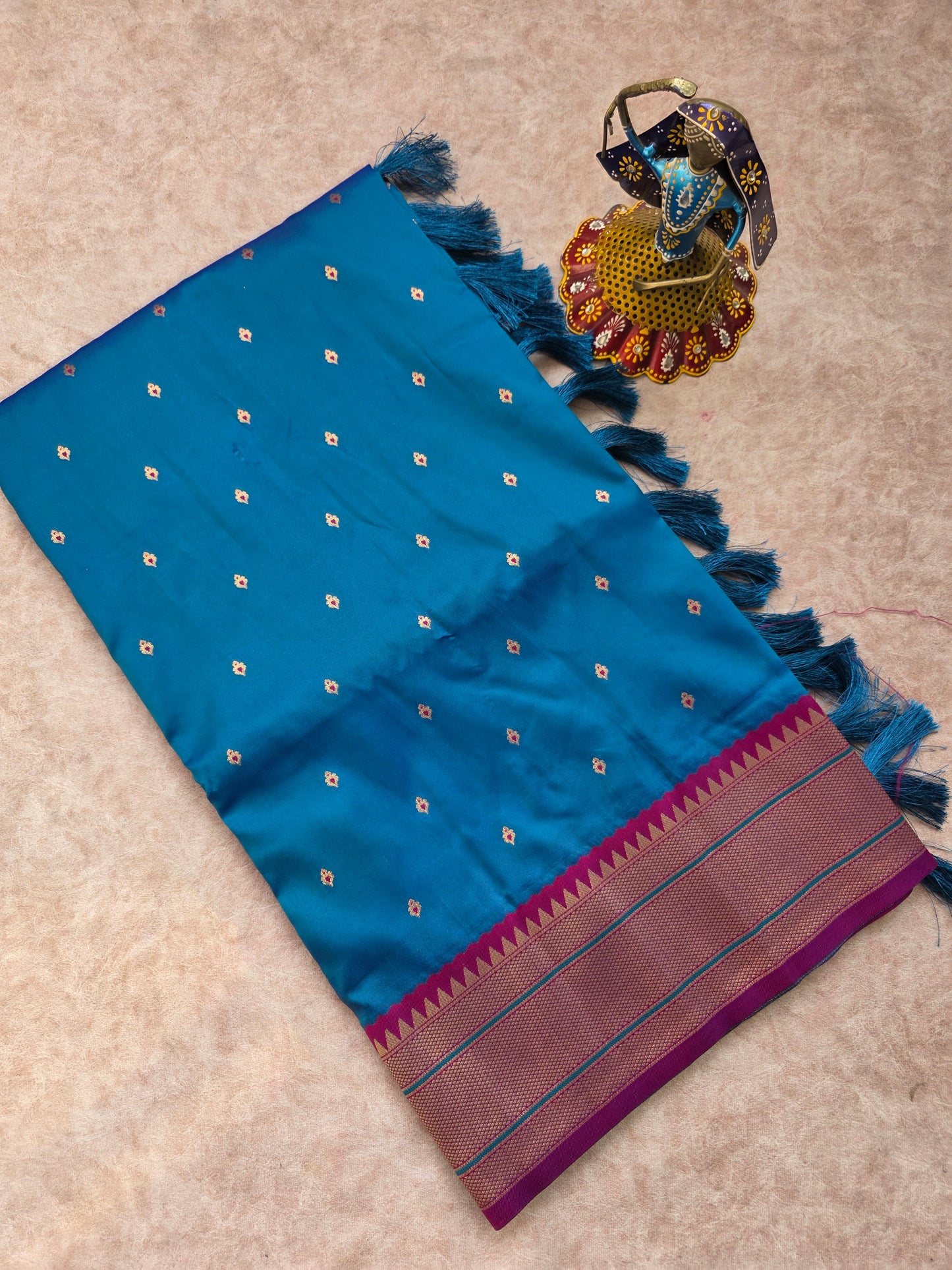 Premium soft silk paithani saree - 6