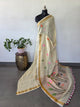 Premium handloom linen jamdhani paithani saree - JMM526