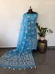 west bengal Silk cotton jamdhani set  - CLA143