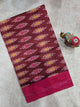 Mercerised warp ikkat saree - WW298