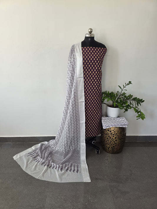 Heavy ajrakh cotton set  - 20