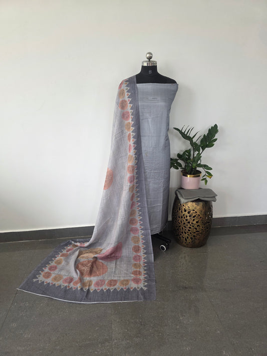 Fancy tussar silk set - 68