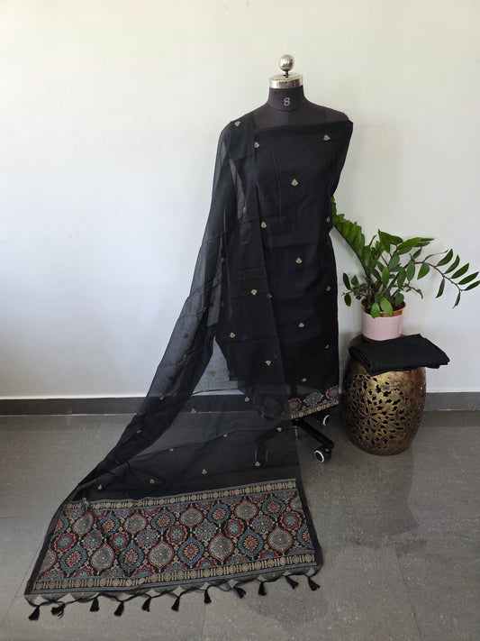Premium jamdhani paithani silk cotton set - CLA155