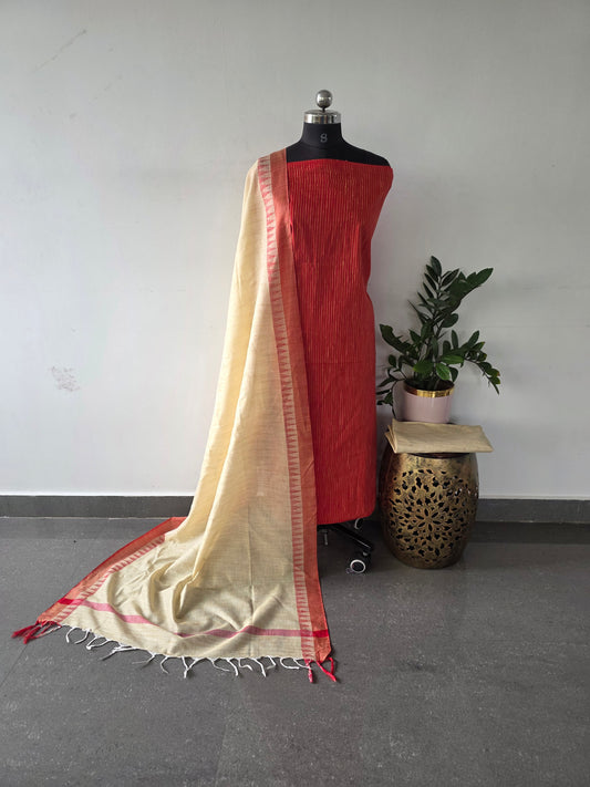 Bhagalpuri katan khadi cotton salwar set  - BK11