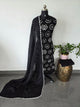 Handcrafted bandhani cotton set(Black)  -B145