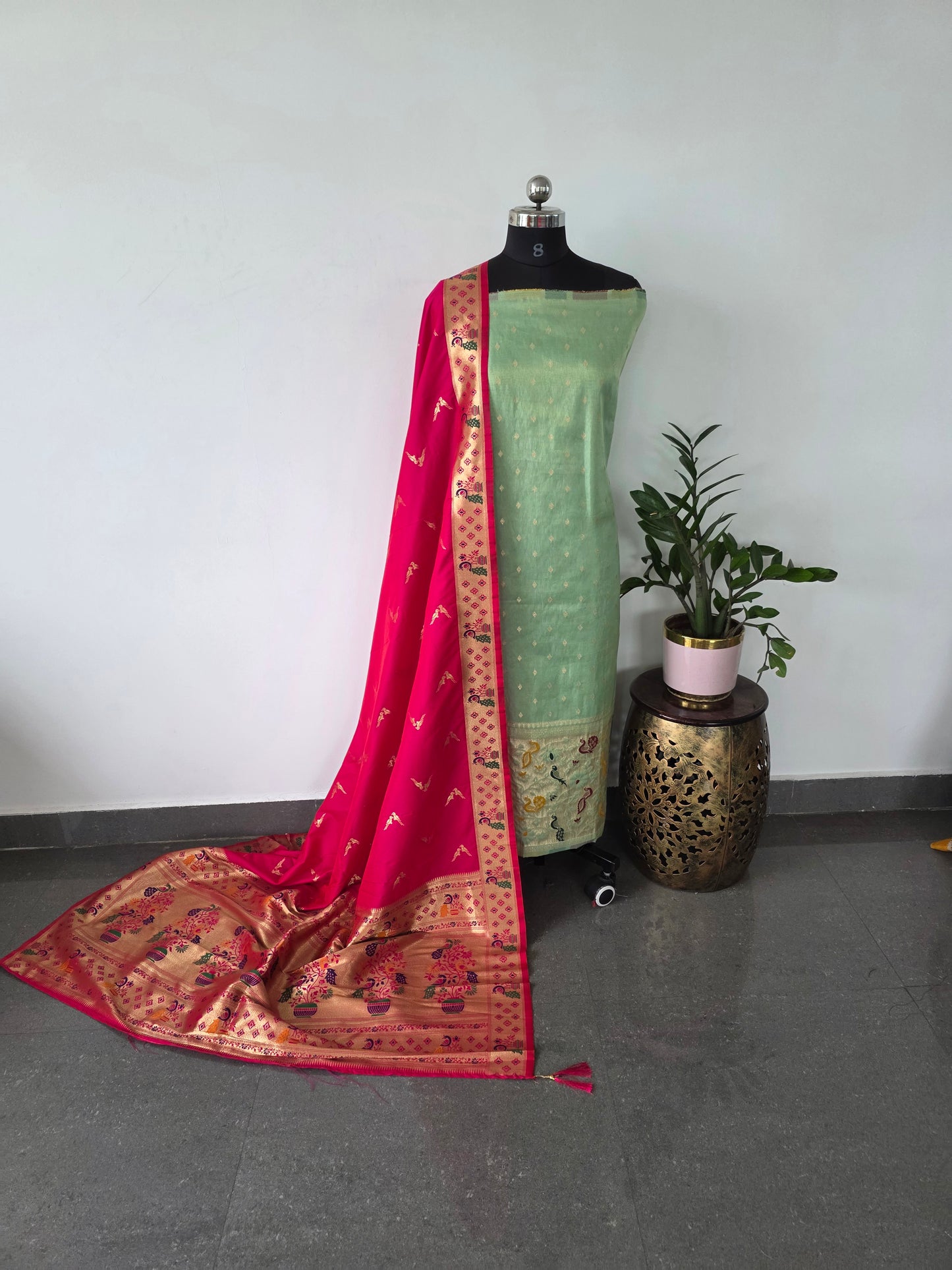 Premium paithani silk set - PX3