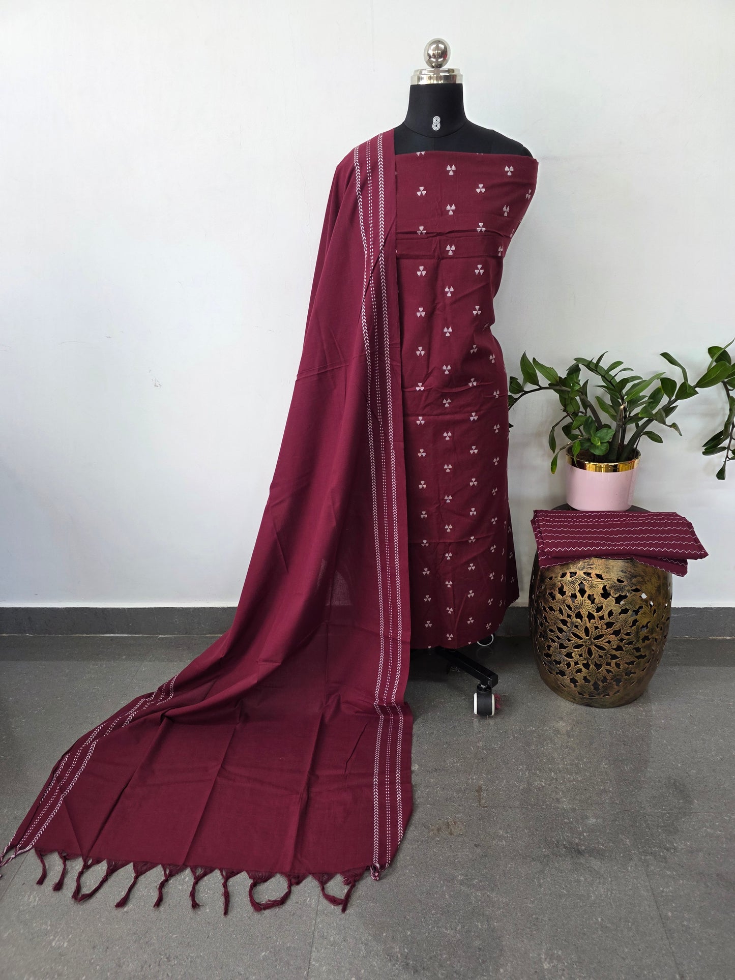 Prewashed south cotton salwar set-HA90