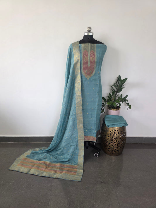 Premium Banarasi soft silk set -Gb4