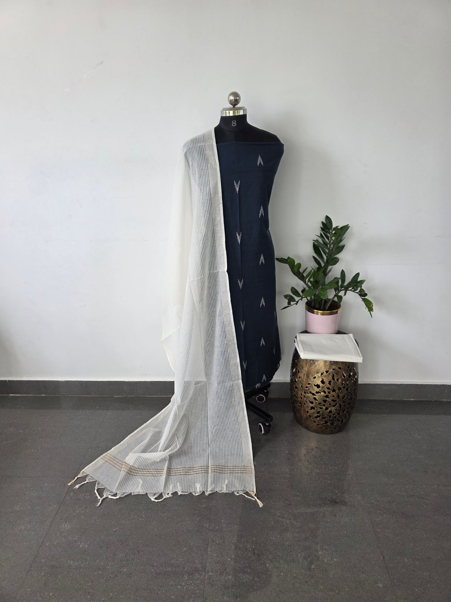 Pure handloom cotton set  - WH44