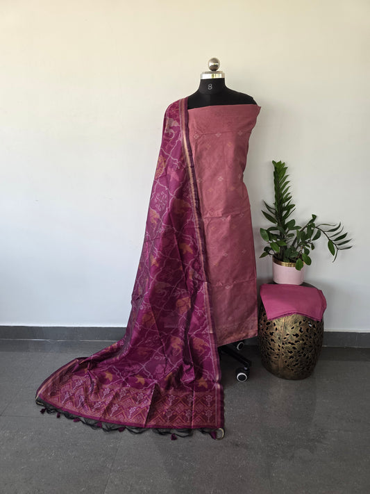 Premium silk cotton patola set - PCP2