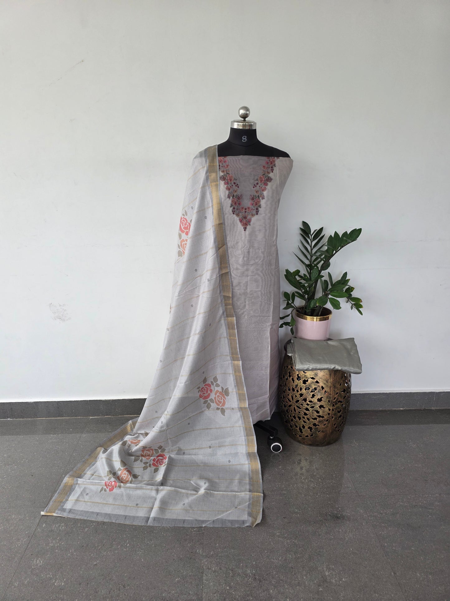 Fancy soft silk set - 18