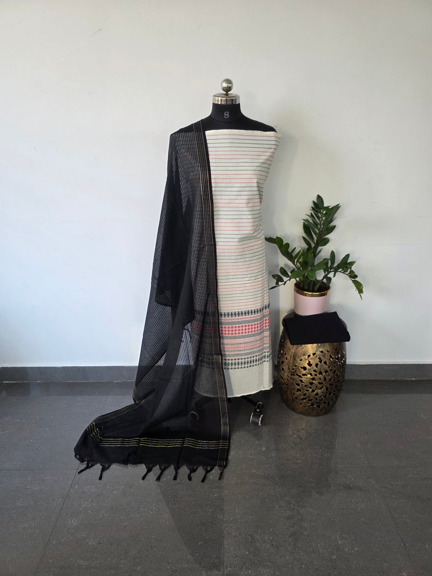 Pure handloom cotton set  - WH3