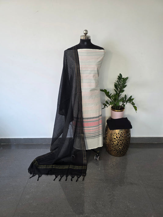Pure handloom cotton set  - WH3