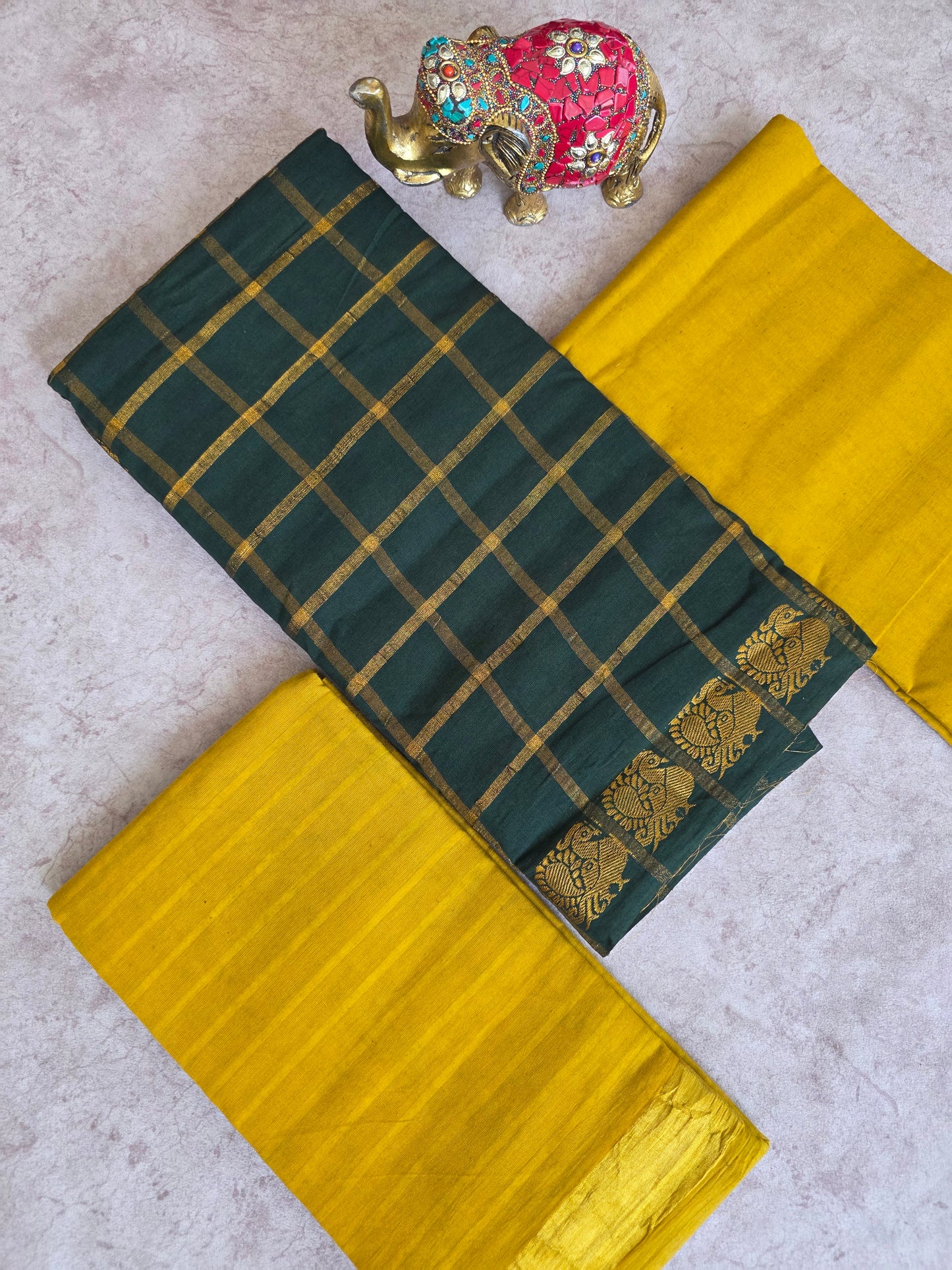 Madurai Sungudi Pavithra checks salwar set - MS76