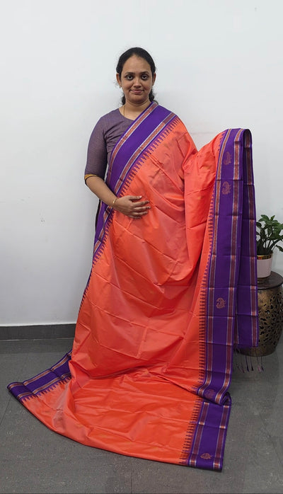 Gadwal semi soft silk saree - GS57