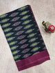 Mercerised warp ikkat saree - WW288