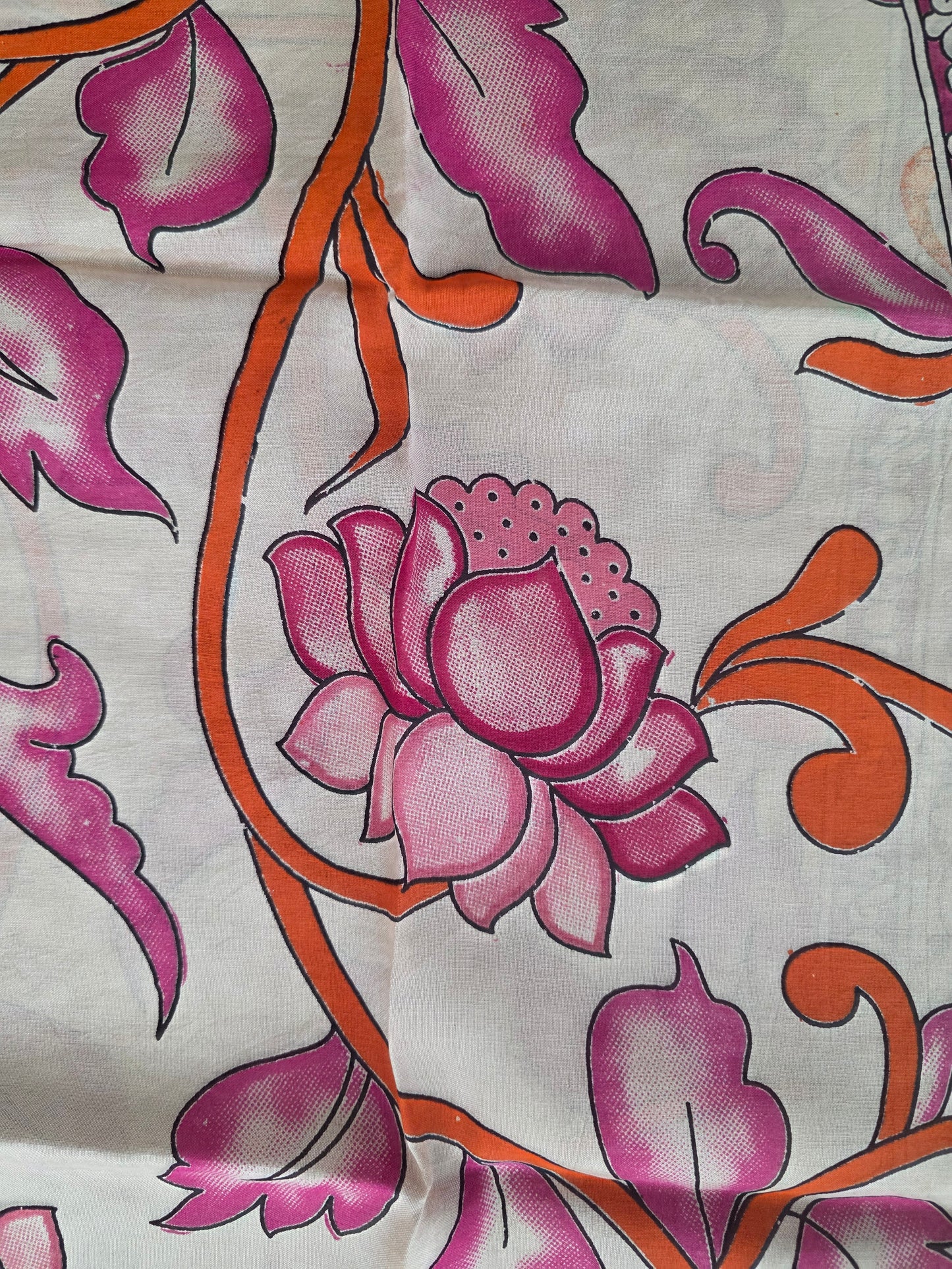 Handcrafted chennuri kalamkari silk dupatta - KAA29