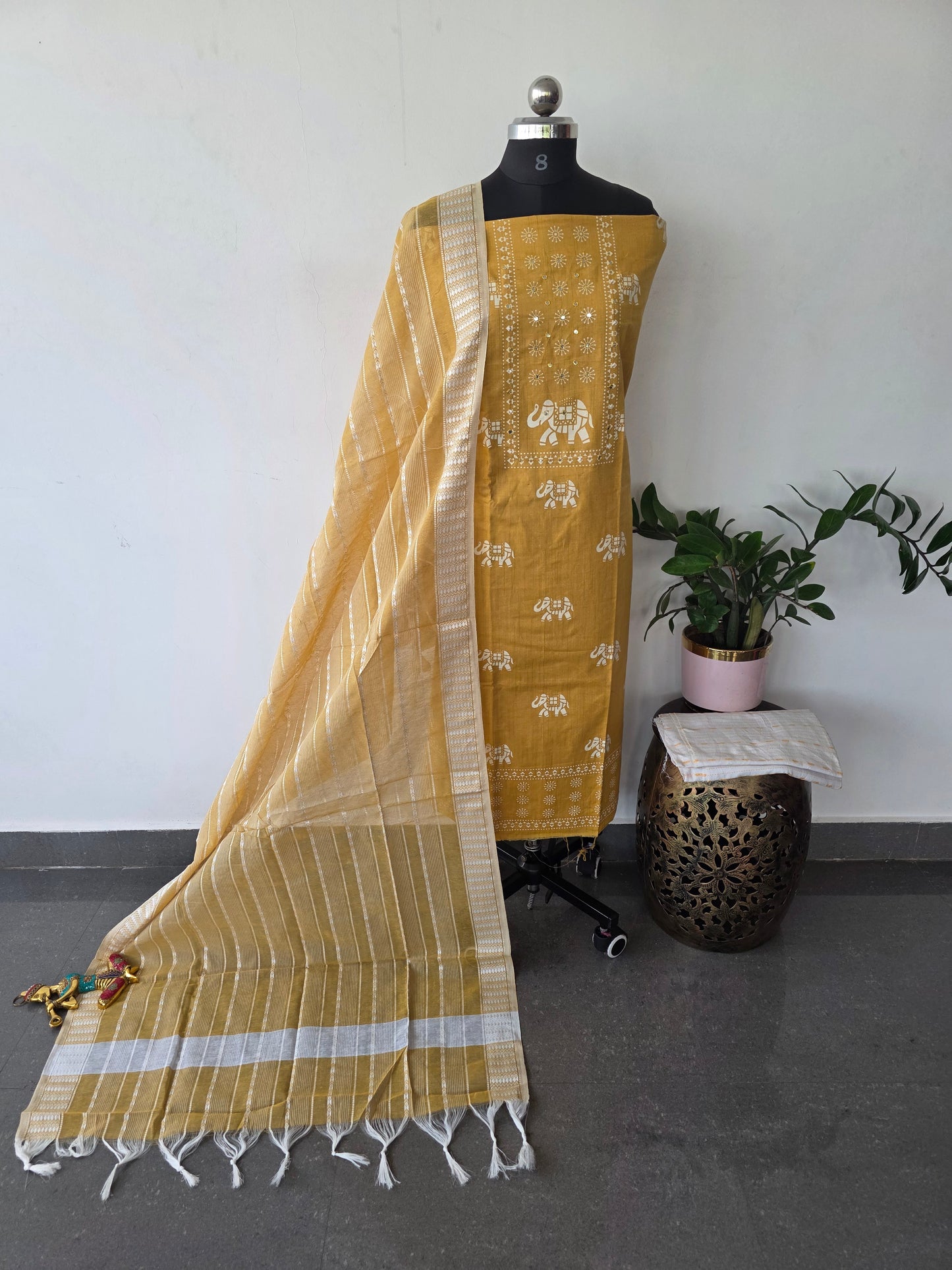 Regular/office wear pure cotton set - AS115