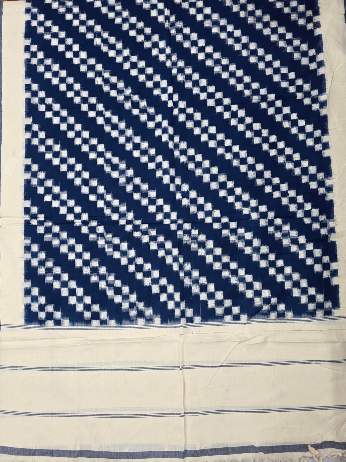 Handloom Double ikkat dupatta -WW745
