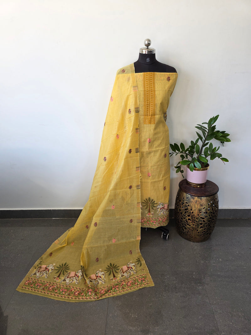 Jamdhani silk cotton set - LY4