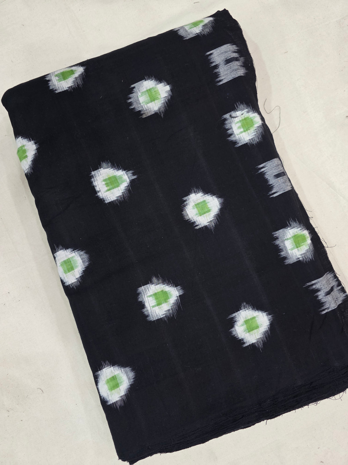 Handloom double ikkat  running material - WW631