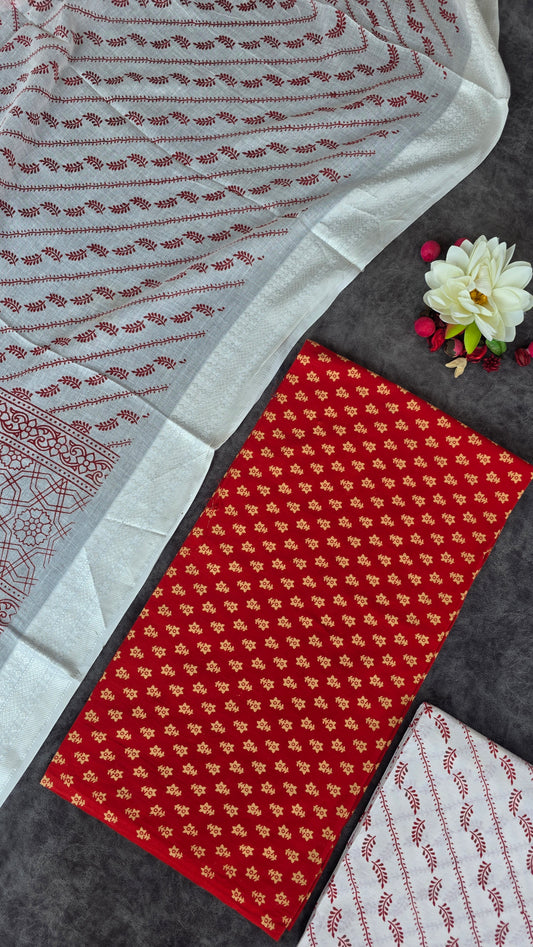 Heavy ajrakh cotton set - AL30