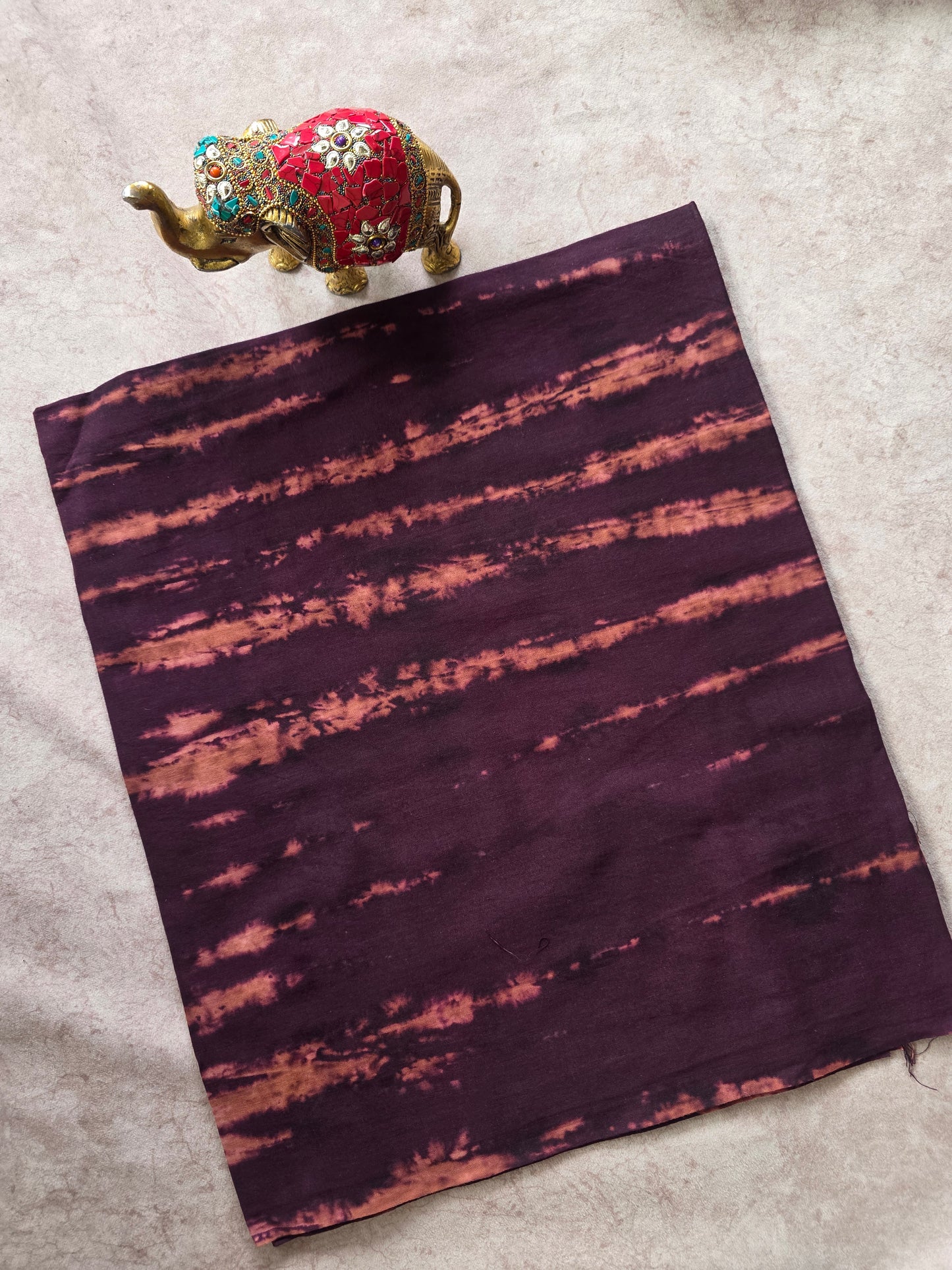 Tie & dye marbele print Batik Nighty fabric ( approxi 3 mtrs ) - NF27