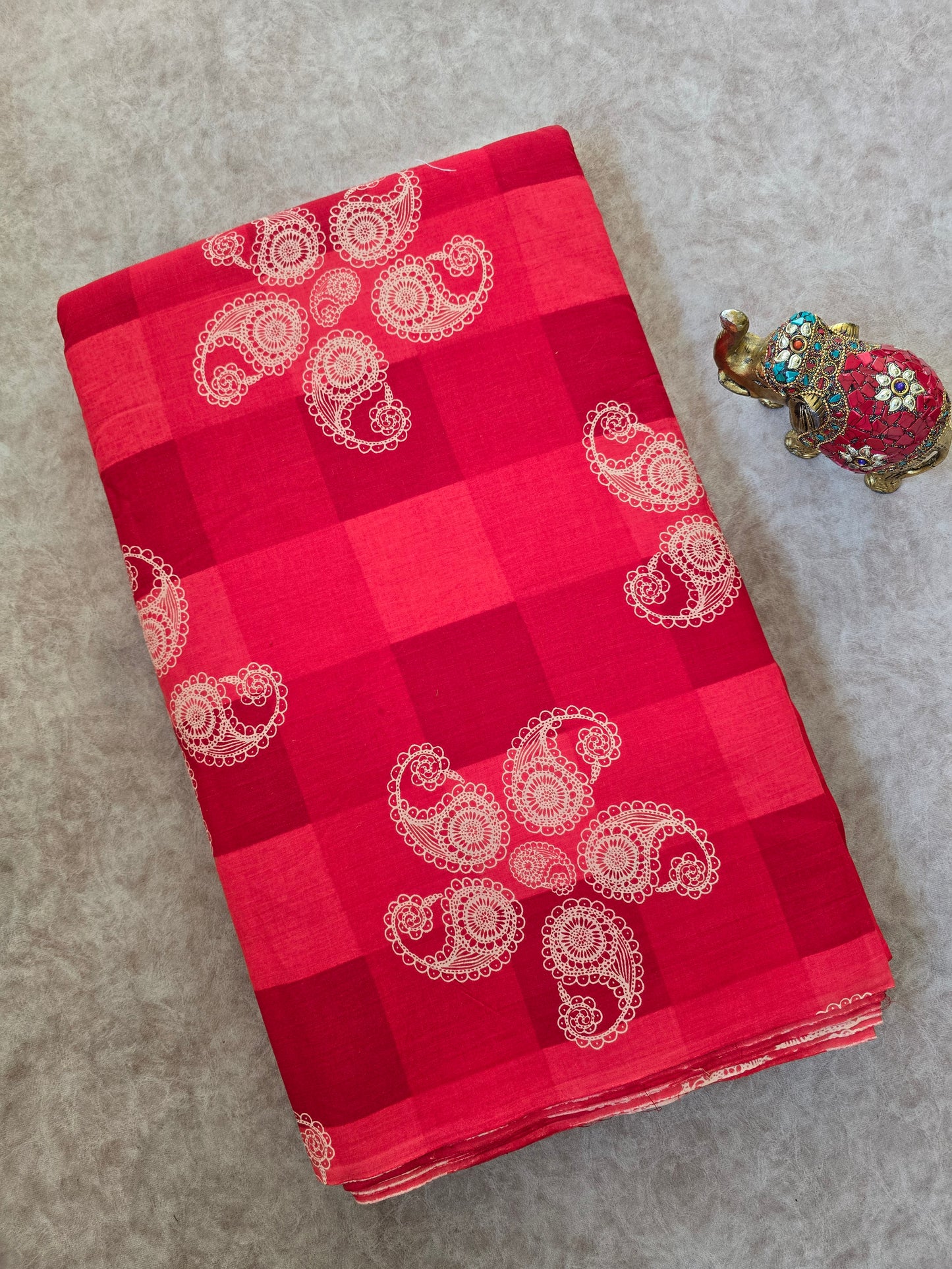 Jaipuri pure cotton running material (0.5 mtrs)-JA331
