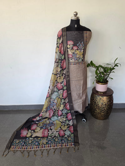 Penkalamkari inspired chanderi silk set - AS152