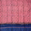 Handblock soft silk set with georgette shawl- GE258