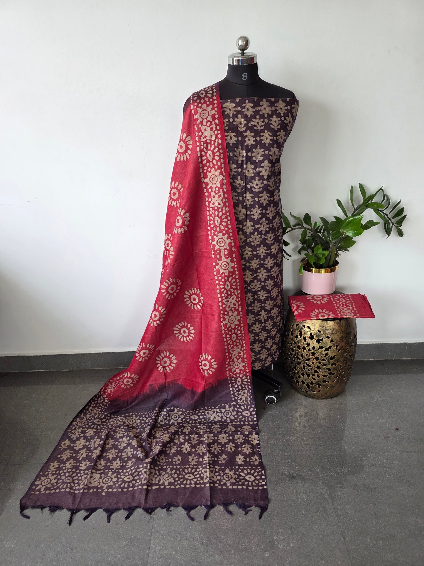 Bhagalpuri batik salwar set - BA455