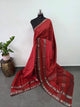 Premium checked semi mangalagiri pattu saree - MAA142