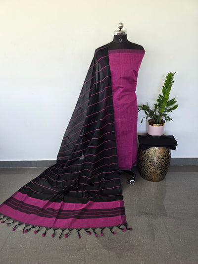 Mangalagiri cotton set with plain border - MAA76