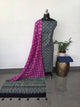 Handcrafted ajrakh cotton set with bandhini duppatta-HZ369