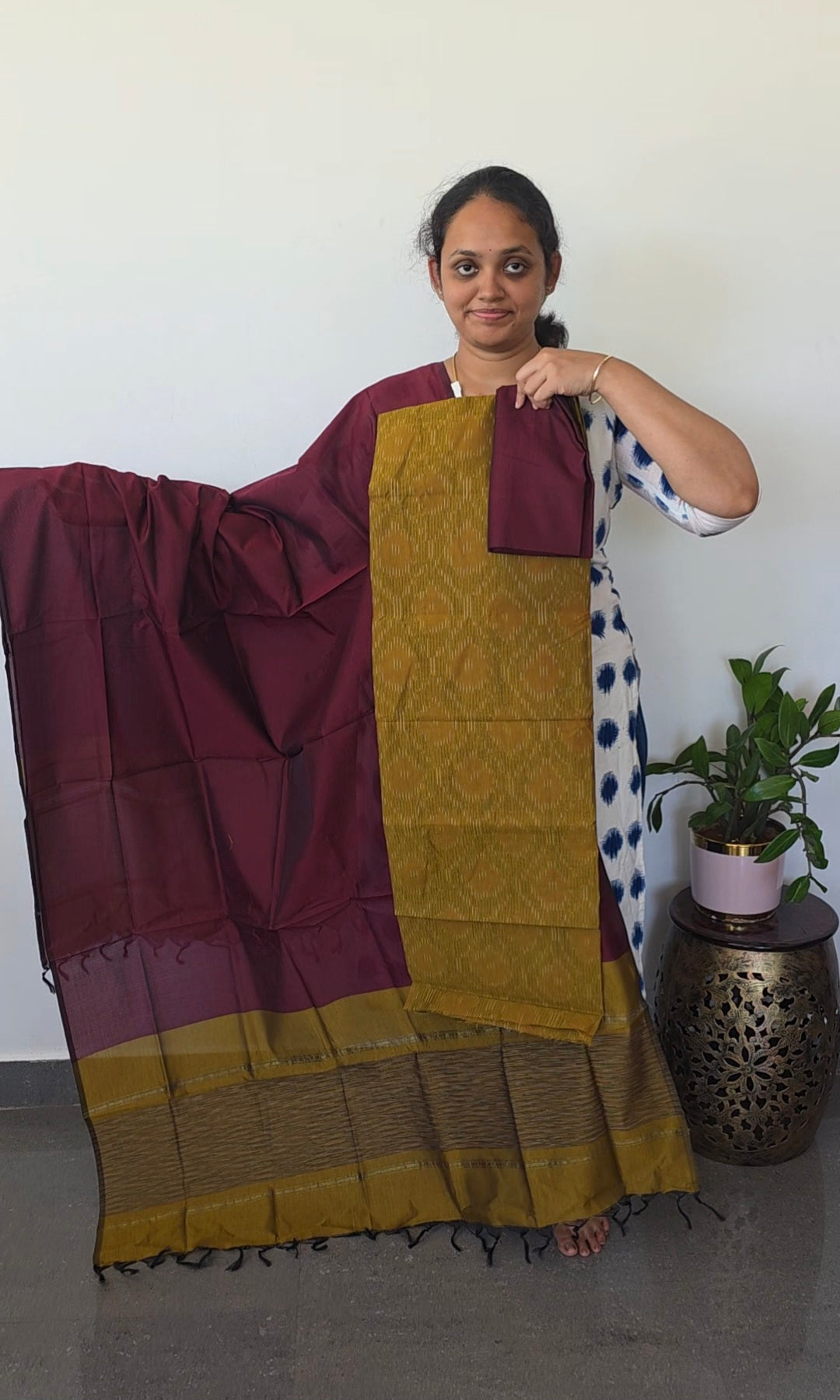 Pochampally full ikkat sico set - SZ256