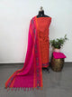 Pochampally border south cotton set - HA189