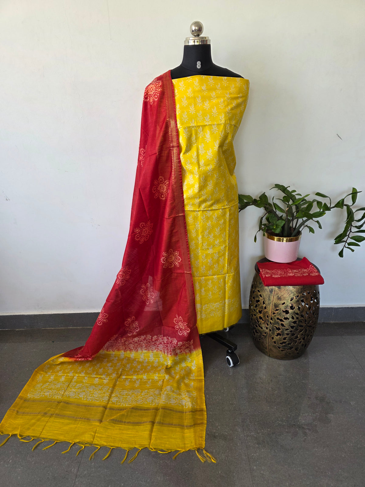 Bhagalpuri katan blockprinted salwar - BA597