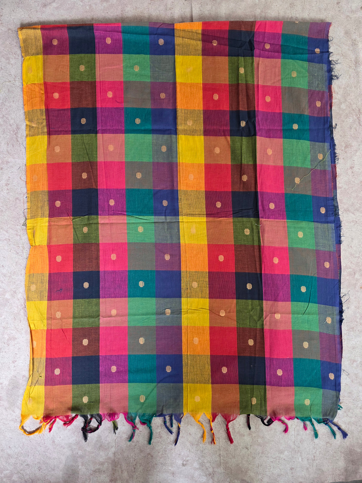 Madras kattam prewashed duppatta-MD170