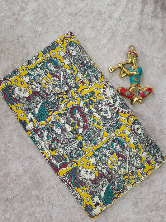 Pure kalamkari cotton running material (0.5mtr)-DK116