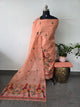 Premium silk cotton jamdhani set-AV372