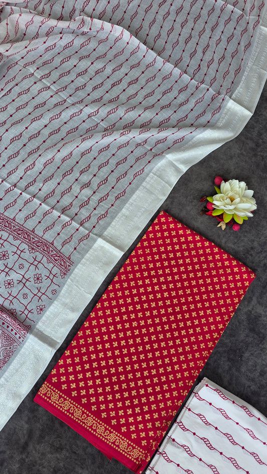 Heavy ajrakh cotton set - AL43