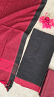 Pure handloom cotton with temple border - H35
