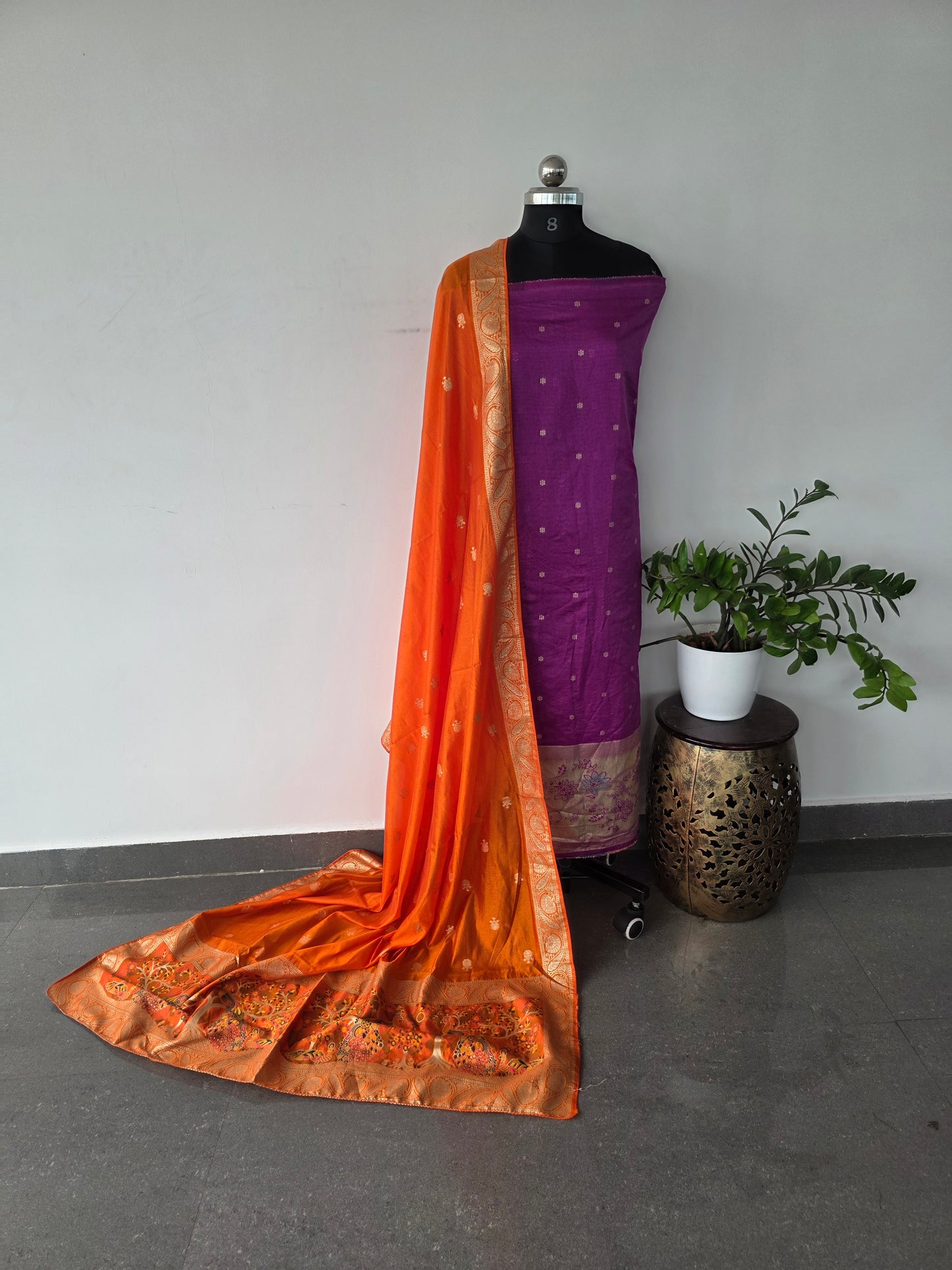 Fancy paithani silk set - UB20