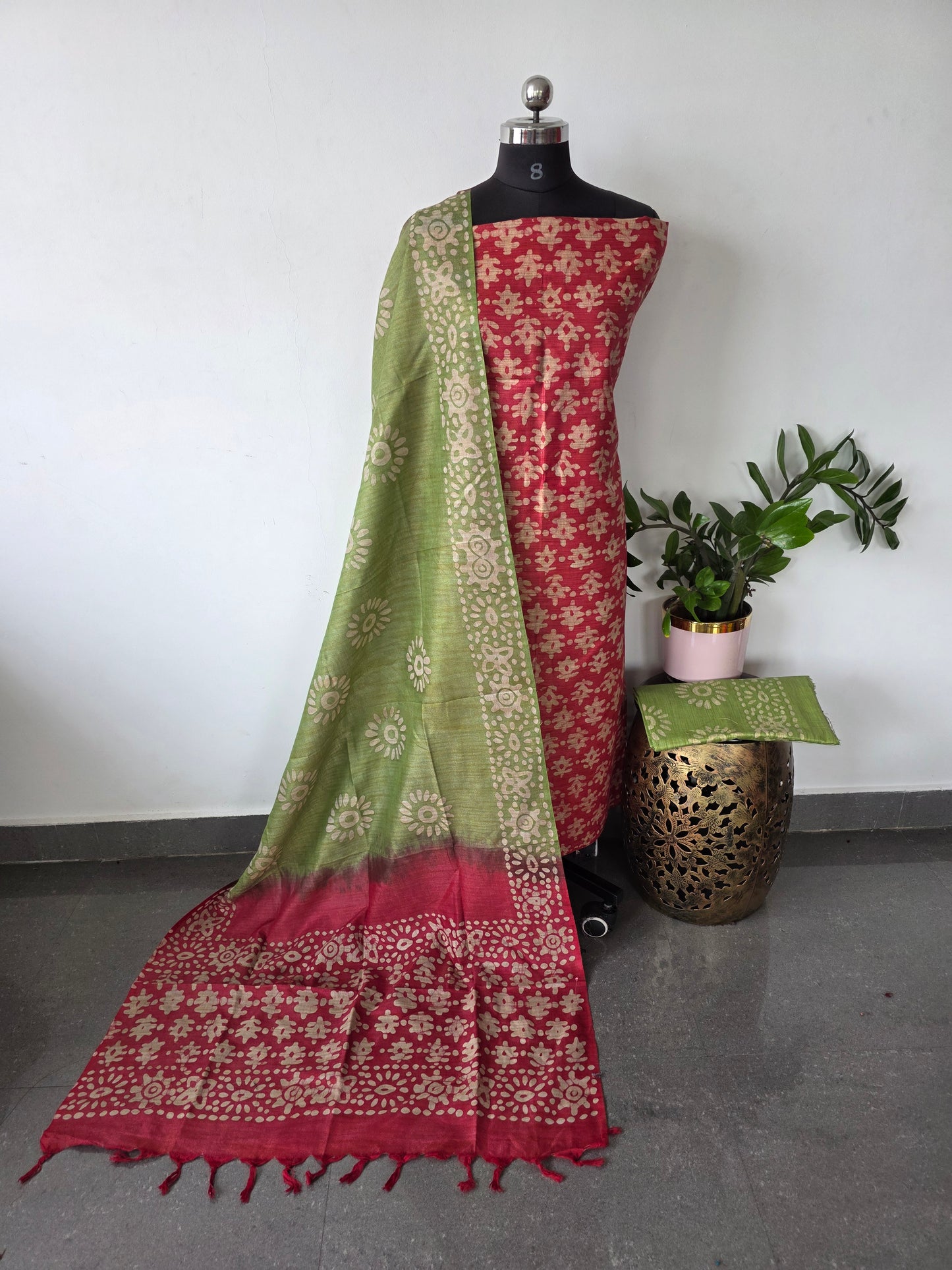 Bhagalpuri batik salwar set - BA456