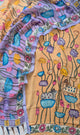 Handcrafted Kalahasthi Penkalamkari bangalore silk set - KH15