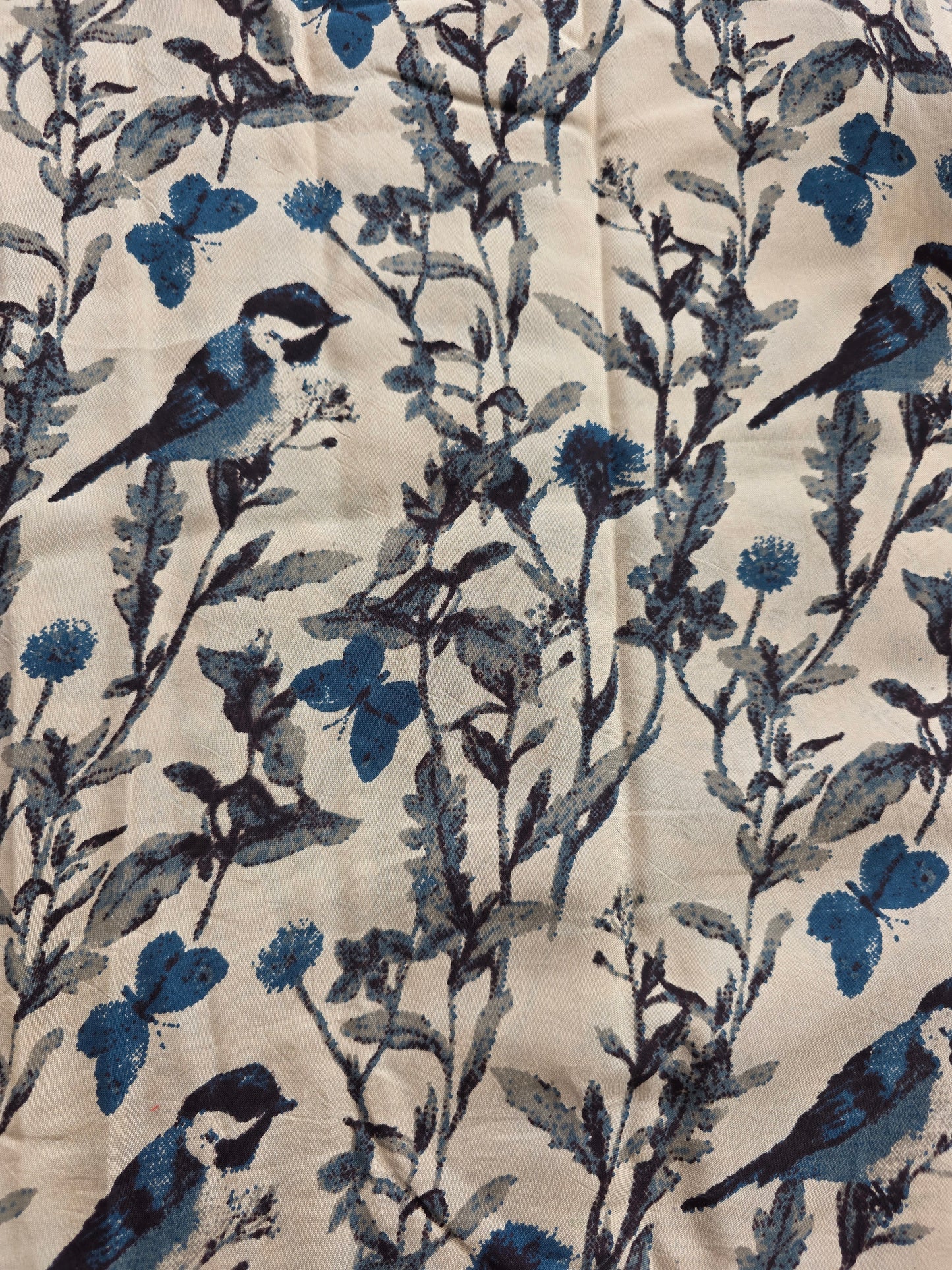 Pure silk kalamkari running material (1 meter)- KM76