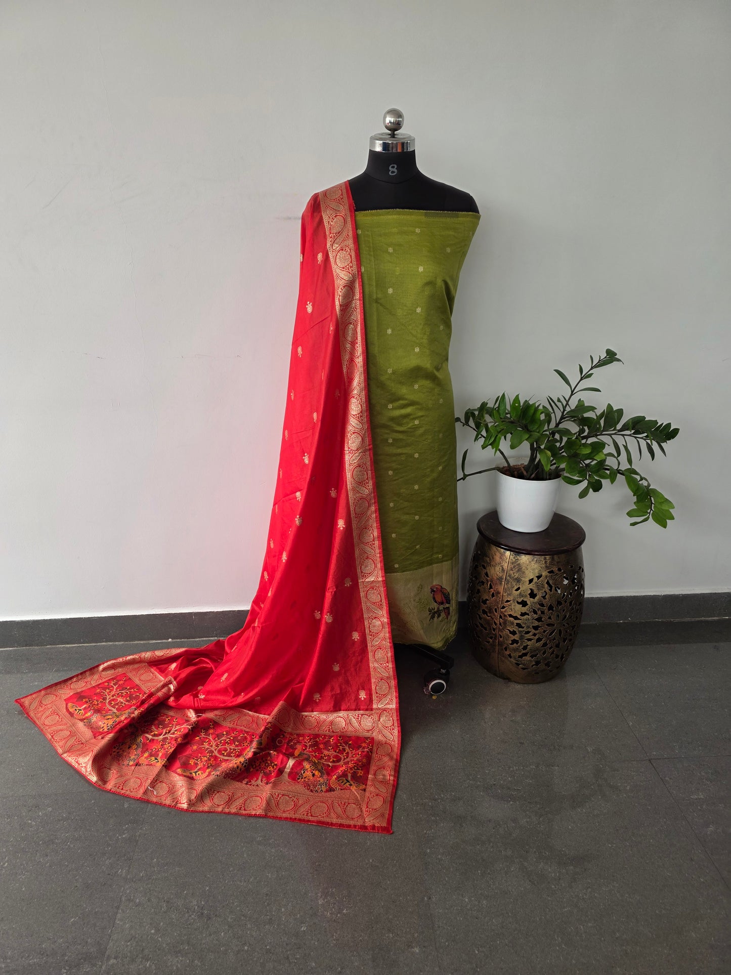 Fancy paithani silk set - UB21