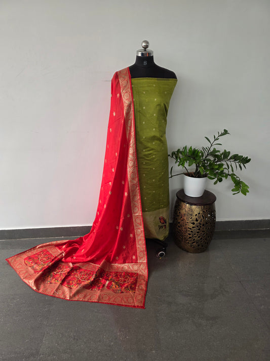 Fancy paithani silk set - UB21