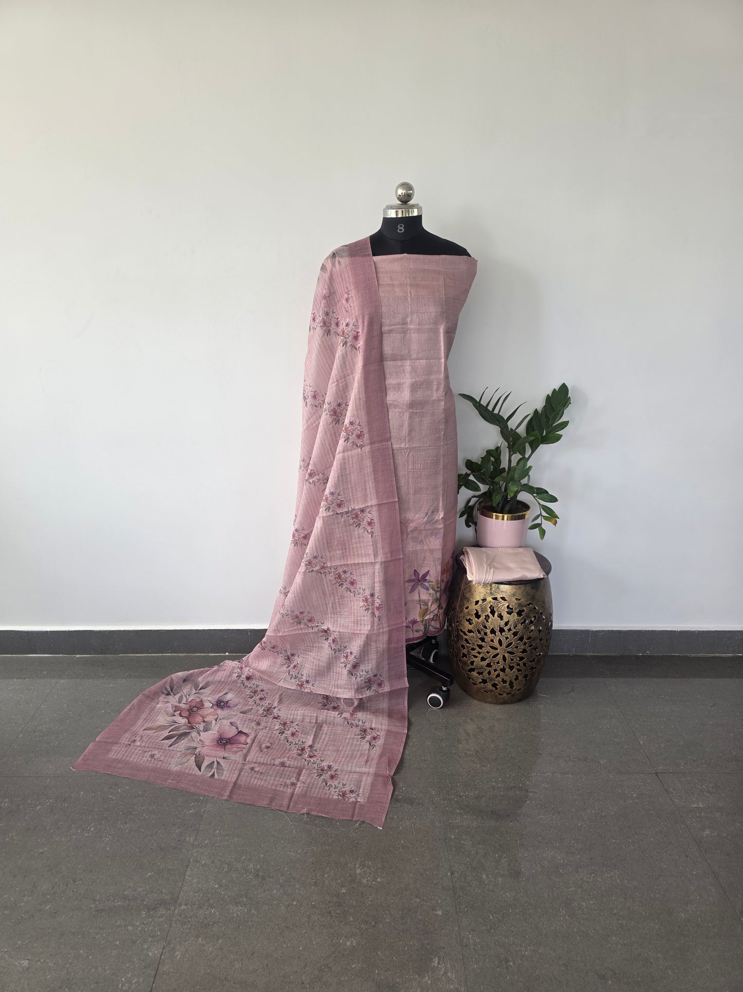 Fancy tussar silk set -42