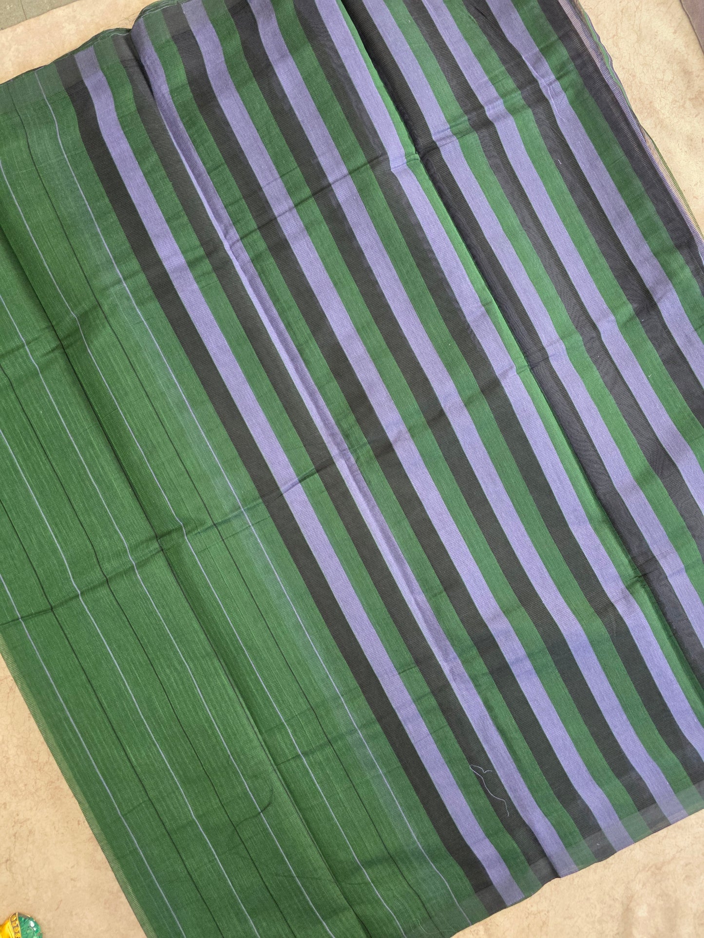 Pure dobby south cotton saree with thread lines - MAA179